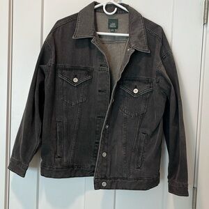 Oversized black denim jacket. Wild Fable